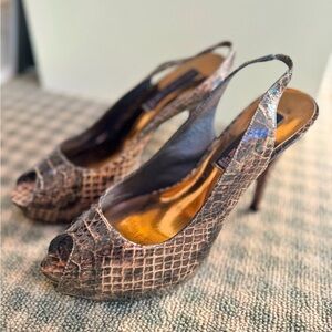 Steven by Steve Madden Size 8 Gingyer Print Pumps